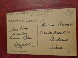 Carte  SECTEUR POSTAL 30 POUR BORDEAUX 1939 FM - Sonstige & Ohne Zuordnung