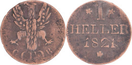 Allemagne - Ville Libre Impériale De Francfort - 1821 - 1 Heller - 17-267 - Taler Et Doppeltaler