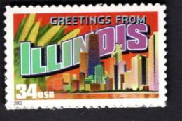 1938301728 2002 SCOTT 3573 (XX) POSTFRIS MINT NEVER HINGED  -  GREETINGS FROM AMERICA - ILLINOIS - Ongebruikt