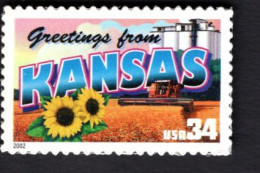 1938303390 2002 SCOTT 3576 (XX) POSTFRIS MINT NEVER HINGED  -  GREETINGS FROM AMERICA - KANSAS - Nuevos