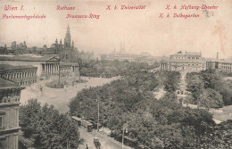 AUTRICHE - Wien 1 - Rathaus - Parlamentsgebäude - Franzens Ring - Carte Postale Ancienne - Iglesias