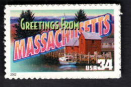 1938303960 2002 SCOTT 3581 (XX) POSTFRIS MINT NEVER HINGED  -  GREETINGS FROM AMERICA - MASSACHUSETTS - Ungebraucht