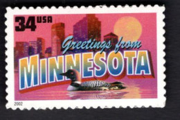 1938304152 2002 SCOTT 3583 (XX) POSTFRIS MINT NEVER HINGED  -  GREETINGS FROM AMERICA - MINNESOTA - Ungebraucht