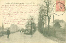 CPA CP Lot Et Garonne Fumel Et Ses Environs Libos Avenue De La Gare YT 129 CAD Monsempron Libos 1906 - Fumel