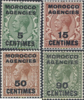 654730 HINGED MARRUECOS Agencia Britanica 1925 SELLOS DE GRAN BRETAÑA DE 1924 SOBRECARGADOS -ZONA FRANCESA- - Bureaux Au Maroc / Tanger (...-1958)