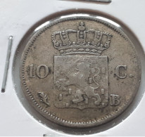 PAYS-BAS BRUXELLES GUILLAUME PREMIER WILLEM I 10 CENTS 1828 B ARGENT/ZILVER 1.169.000 EX.! COTES : 40€-110€-275€-550€ ! - 1815-1840: Willem I.