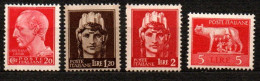 1945 - Italia - Luogotenenza 529 + 532/34 Imperiale Senza Fasci    -------- - Neufs