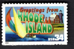 1938440319 2002 SCOTT 3599 (XX) POSTFRIS MINT NEVER HINGED  -  GREETINGS FROM AMERICA - RHODE ISLAND - Ungebraucht