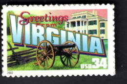 1938444680 2002 SCOTT 3606 (XX) POSTFRIS MINT NEVER HINGED  -  GREETINGS FROM AMERICA - VIRGINIA - Unused Stamps