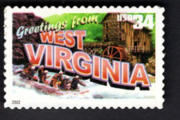 1938447315 2002 SCOTT 3608 (XX) POSTFRIS MINT NEVER HINGED  -  GREETINGS FROM AMERICA - WEST VIRGINIA - Neufs