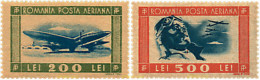 356212 HINGED RUMANIA 1946 AVIONES - Autres & Non Classés