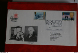 FDC 30 OCTOBRE 1986 INDUSTRY YEAR - 1981-1990 Dezimalausgaben