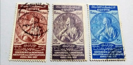 EGYPT 1937, Complete SET Of MONTREAU CONFERENCE -  BF. - Gebruikt