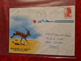 LETTRE  LA POSTE AUX ARMEES 1987 DJIBOUTI  F.L.M. DUQUESNE - Andere & Zonder Classificatie