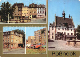 72461703 Poessneck Markt Mauritiusbrunnen HO Hotel Posthirsch Rathaus Poessneck - Poessneck