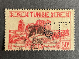 Colonie TUNISIE N° 297 C.L. 7 Indice 3 Perforé Perforés Perfins Perfin Superbe !! - Altri & Non Classificati