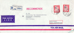 JAPAN 1975 AIRMAIL R - LETTER SENT FROM OSAKA TO BIELEFELD - Briefe U. Dokumente