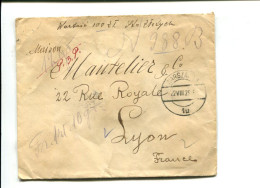 POLOGNE 1925 Lettre Sans Timbre En Valeur Déclarée(?) - Avec Cachets De Cire Au Dos - Briefe U. Dokumente