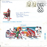 USA Aerogramme Sent To Denmark 30-10-1983 (Olympic Games 1984) - 1981-00