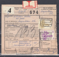 Vrachtbrief Met Stempel ERQUELINNES 2 - Documents & Fragments