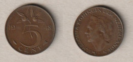 00784) Niederlande, 5 Cent 1948, Wilhelmina - 5 Cent