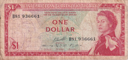 BILLETE DE EAST CARIBBEAN DE 1 DOLLAR DEL AÑO 1965   (BANKNOTE) - East Carribeans