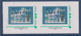 Ariane A 40 Ans 1979-2019 Paire Adhésif TVP LV Avec Bord De Feuille Et Numéroté 191122005_07_009 Sur Timbres - Neufs