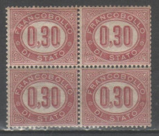ITALIA 1875 - Servizio 30 C. Quartina **           (g9468) - Dienstzegels