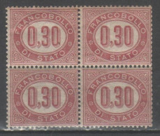 ITALIA 1875 - Servizio 30 C. Quartina **           (g9468) - Officials