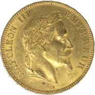 Second-Empire- 100 Francs Napoléon III Tête Laurée 1869 Paris - 100 Francs-or