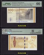 Denmark 100 Kroner, 2015, Paper, Lucky Number 555, PMG66 - Danimarca