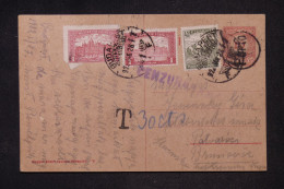HONGRIE - Entier Postal + Compléments De Budapest En 1922 - L 149053 - Ganzsachen