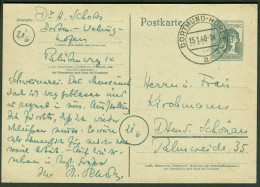 HÖRDE Bei Dortmund 1948 12Pf- GANZSACHE Kontrollrat II Orts-o Dortmund Heimatbeleg Bedarf > Schönau B Dortmund - Postal  Stationery