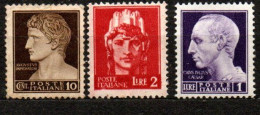 1945 - Italia - Luogotenenza 536 + 540/41 Imperiale Senza Fasci    -------- - Ungebraucht