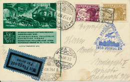 BF0128 / AUSTRIA - WIPA WIEN FLUGPOST - 24 JUNI 1933 , Flieger - WIEN - BUDAPEST  -  Michel 473 , 476 - Lettres & Documents