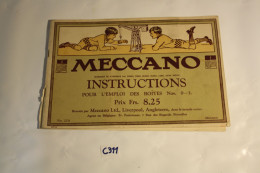 C311 Livre - Meccano Instructions - Prix 8,25frs - Autres Plans