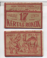 Papier à Cigarettes / Kertas Rokok - Gadja Unta - Awas Palsu (Awas ! Barang Tiruan) - Autres & Non Classés