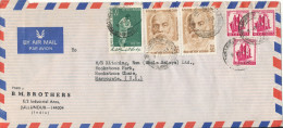 India Air Mail Cover Sent To Denmark 9-10-1973 Topic Stamps - Luchtpost