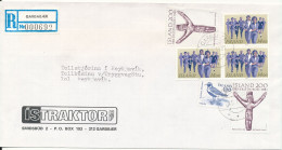 Iceland Registered Domestic Cover Gardabær 25-5-1987 Topic Stamps - Covers & Documents