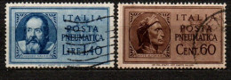 1945 - Italia - Luogotenenza PN 16/17 Posta Pneumatica Senza Fasci    -------- - Oblitérés