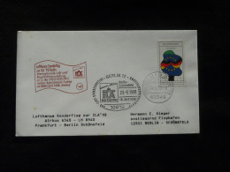 Lettre Premier Vol First Flight Cover Frankfurt Berlin Airbus A340 Lufthansa Special ILA 1998 - Premiers Vols