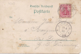 35359# CARTE POSTALE MONUMENT NEY FABERT 1870 1871 Obl METZ BATILLY BAHNPOST ZUG 1100 1902 DIPPACH LUXEMBOURG - Other & Unclassified