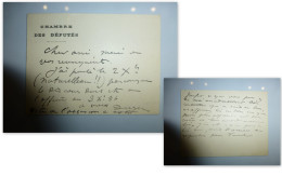 Chambre Des Députés Vers 1886, Dugué De La Fauconnerie ? Carte Autographe; Ref 1456 ; VP 02 - Historische Personen