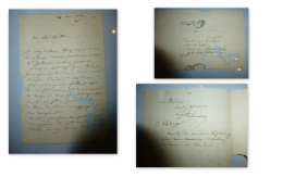 Lettre à L'architecte Dubois 1829, Rue Rochechouard, Autographe à Identifier ; Ref 1451 ; VP 02 - Historische Personen
