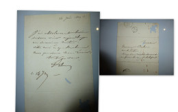 Lettre à L'architecte Dubois 1829, Rue Rochechouard, Autographe à Identifier ; Ref 1452 ; VP 02 - Historische Personen