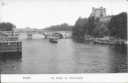 75 Paris La Seine Au Pont-Royal  -pas Envoyé - The River Seine And Its Banks