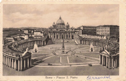 ITALIE - Roma - Piazza S. Pietro - Carte Postale Ancienne - Places