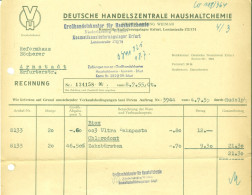 WEIMAR DDR 1955 Rechnung " Deutsche Handelszentrale Haushaltchemie Kosmetik Pp " Lager Erfurt - Drogisterij & Parfum