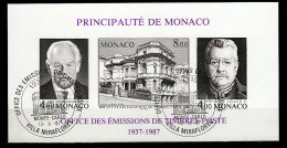 Monaco Blok Mi 37 B Post 50 Jaar  Gestempeld - Oblitérés