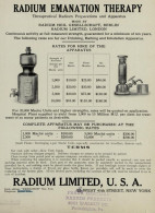 Radium Emanation Therapy USA (Photo) - Objects